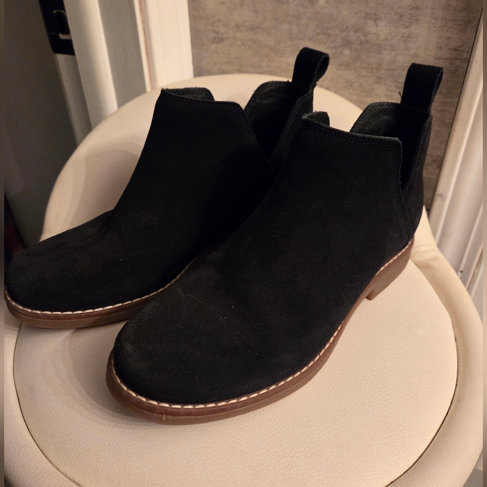 Hush Puppies Black Suede Boots/Booties WOMEN 7M